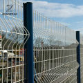 PVC Coated Welded Wire Mesh Fence Peach Shape Post Welded Wire Mesh Fence Supplier